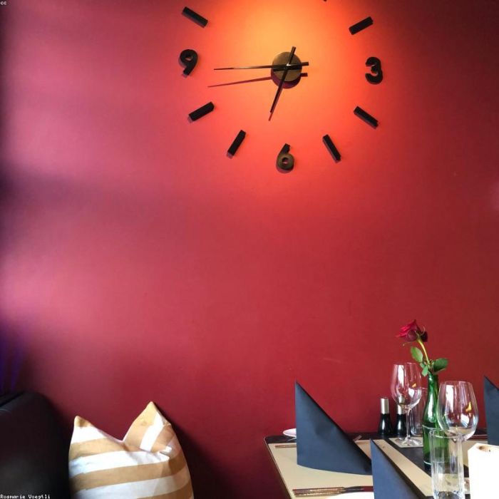 Walnut Minimalist Wall Clock