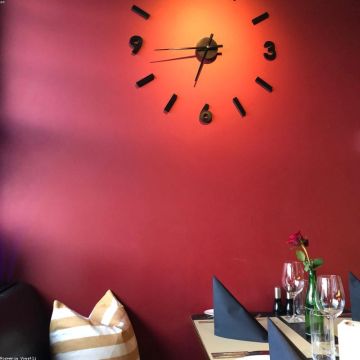 Walnut Minimalist Wall Clock